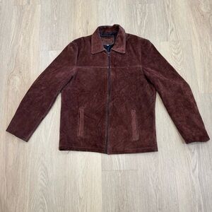 Dorel Brown Suede leather Jacket